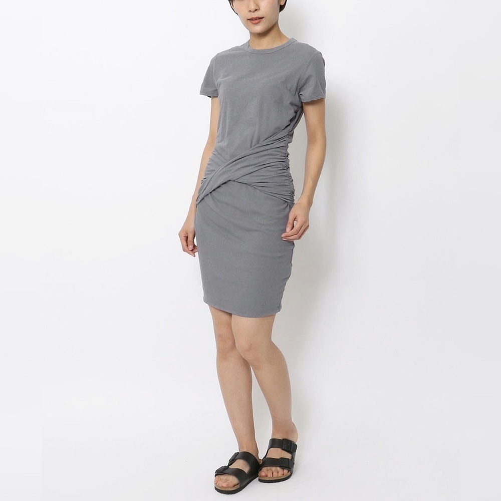 NWT James Perse Tee Shirt Dress in Grey